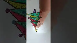 Merry Christmas 🎄 tree drawing by floating pen #shortvideo #viral #trending