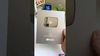 Unboxing my YT Play Button ✨ #drawing #howtodraw #100k #shortvideo #shorts #viral #fyp