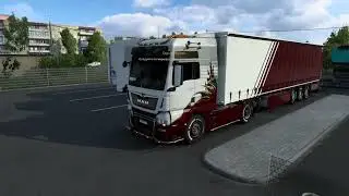 ETS2.  Доставка груза на MAN TGX с модовым звуком от Max2712