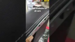 wooden armrest for all cars universal fit only for rupees 1400 black rexine with white stitching