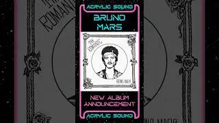 BRUNO MARS ANNOUNCES NEW ALBUM THE ROMANTIC