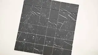 Regallo Marquina Noir 2X2 Matte Porcelain Mosaic Tile