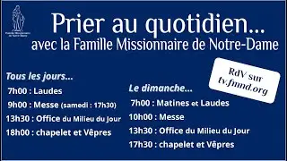 La messe du lundi 26 janvier 2026