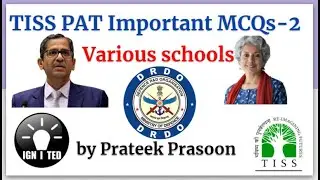 TISS PAT Important MCQs-2| Various courses