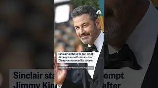Sinclair stations to pre-empt Jimmy Kimmel's show after Disney announced its return