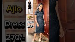 Ajio dress |Only ₹270/- 💖 #shorts #dress #ajio