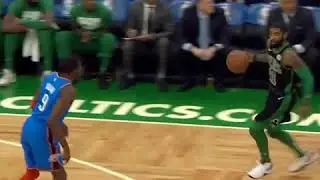 Marcus Smart to Kyrie for the Great FastBreak Layup