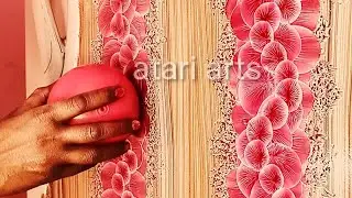 How To Make Amazing Wall Decor With a wonderful Wood Texture balloon Flower | atari arts
