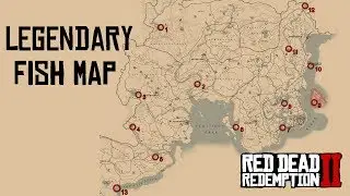 Red Dead Redemption 2 - Legendary Fish Map Made Easy, Plus Locations.