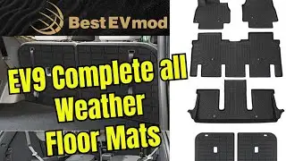 BestEVmod complete All weather floor mats for KIA EV9 6 Seater