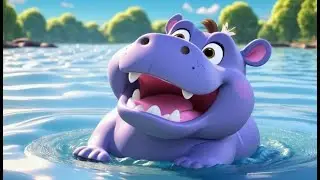 Plush Hippos Go Splash Splash Splash | English Nursery Rhyme | Kids Songs | Baby Music