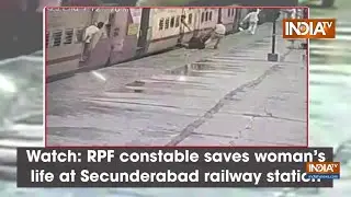 Watch: RPF Constable Saves Woman's Life at Secunderabad Railway Station