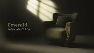 Emerald Soft Velvet Fabric Accent Chair, Olive Green