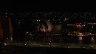 Sydney Harbour in Golden Hour: Sunset Night Cinematic Drone Film