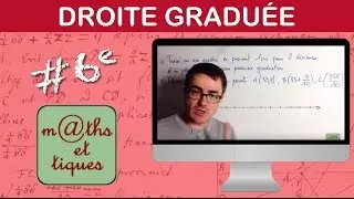 Placer des nombres sur une droite graduée - Sixième