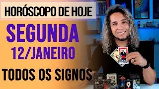 HOR&Oacute;SCOPO DE HOJE / SEGUNDA - 12/01/26 - Previs&atilde;o para Todos os Signos [AMOR, TRABALHO E DINHEIRO]