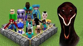 All New mobs from Creepypasta together in Minecraft