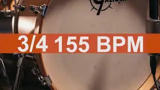 🔴 155 BPM 3/4 Kick Drum Metronome