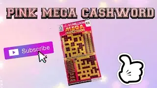 💞 🆕 &pound;5 mega cashword pink 🆕 💞 uk National lottery scratch cards 🤞🍀🙏🏼