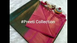 #Preeti Collection  Softy Kubera Pattu with rich Copper Silk Zari New Price 2000 Order nw 9820719165