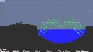 Bridge Building Game v.1.25 - Old Maps - Level 14