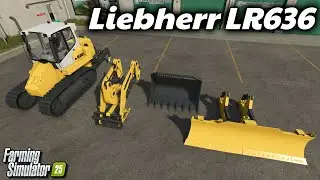 Liebherr LR636 - FS25 Mod (Crossplay)