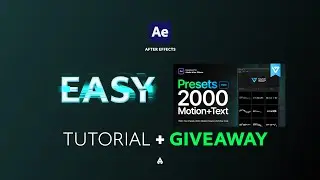 Cyberpunk Glitch Text Animation in After Effects Tutorial - Giveaway