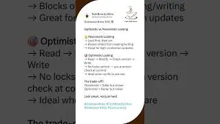 Optimistic vs Pessimistic Locking -- ☕ Database Brew #18 #shorts