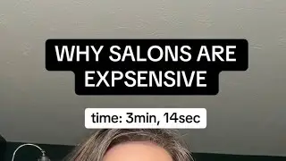 Why salons are so expensive (too long to be a short)