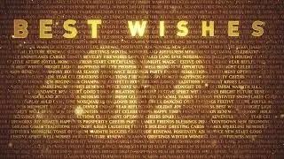 Best Wishes 2026 &ndash; Golden Happy New Year Animation Loop 🥂🎉