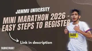 Jammu University Mini Marathon 2026&ndash;How to Register Step by Step| 