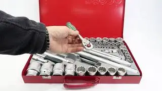 Набор головок Force c 4 до 41 мм и трещотками на 1/4, 1/2 и 3/4