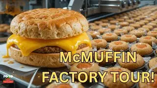 McMuffin Factory Process | Egg McMuffin | Automatic Egg Cracker | Mcdonald McMuffins #ProcessZone