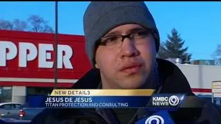 Security guards help police with arrest at homicide scene