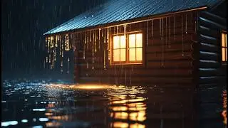 💤 Get a Good Night's Sleep Instantly with Torrential Rain on Garden House & Strong Thunder at Night7