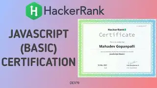 JavaScript (Basic) Certification | Hackerrank Certifications