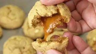 Caramel Stuffed Apple Cookies