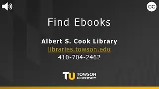 Find Ebooks with Cook OneSearch