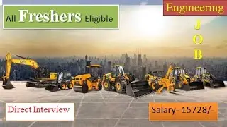 JCB India LTD. recruitment | Direct Interview | 15k plus salary