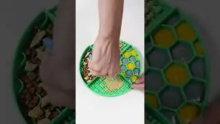 Quadrangle licking Pad   2 in 1 design  Dark Green #machine #metandpetbowls #3dprinting #dogbowl