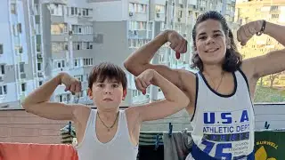 Бомбическая тренировка для мальчишек в хорошую погоду!😉💪💪🤝🤝🤝