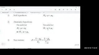 Hypothesis Testing|Cape Applied Mathematics Unit 1|Recorded Lesson