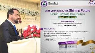 Meezan bank Jobs in Branch service officer batch No 20 2025|cashier batch|Cashier jobs|New opening
