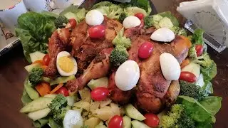 احسن طريقة لتحضير الدجاج المشوي في الفرن للاعراس والمناسبات🐔