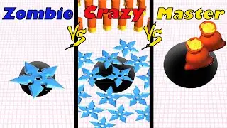 ZOMBIE vs CRAZY vs MASTER - Attack Hole