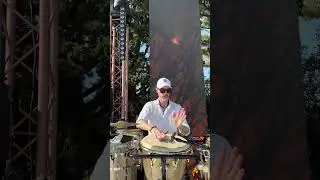 Раздача энергии от проекта Vega&Slepner - налетай! #italy #percussion #live #fire #party #огонь