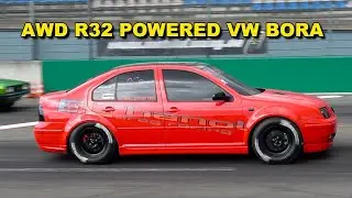 1000HP VR6 R32 POWERED VW BORA RUNNING DEEP INTO THE 9's