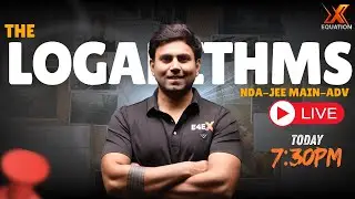 Logarithms LIVE for JEE/NDA/MHT-CET &mdash; Score-Booster  7:30 PPM IST (1ST NOV) | EquationX