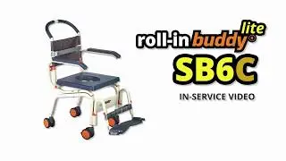 Roll-In Buddy Lite SB6c  - Inservice Video - Lightweight Mobile Shower Chair For Roll-In Showers