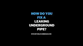 HOW DO YOU FIX A LEAKING PIPE UNDERGROUND? #shorts